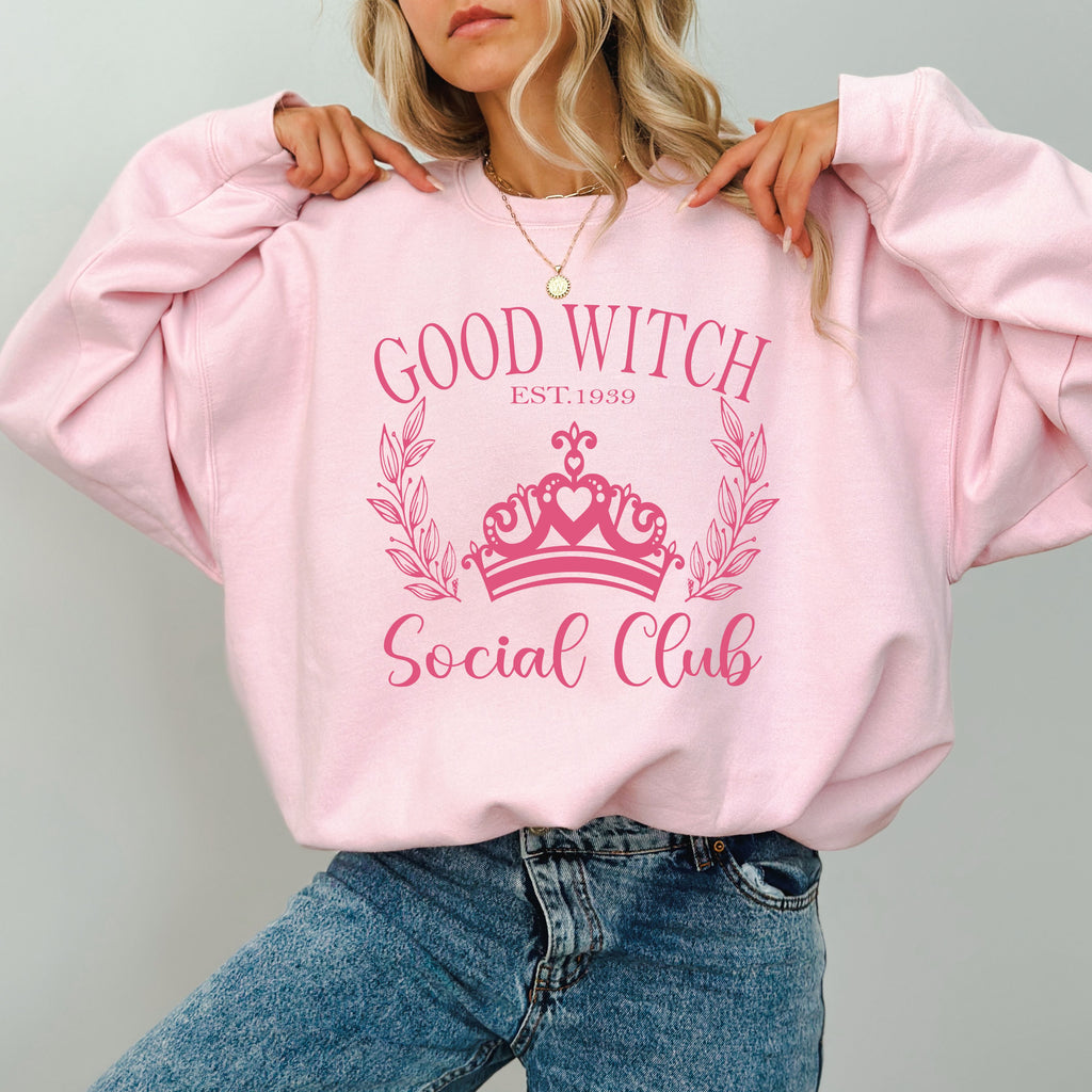 Wicked Design Sweatshirt | Pink & Green Park Day