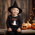 Booey Ghost Kids Sweatshirt | Black Halloween