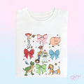 Coquette Toy Friends T-Shirt | Bows & Playful Icons