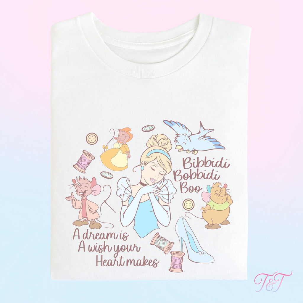 Glass Slipper Princess 'Bibbidi Bobbidi Boo' T-Shirt