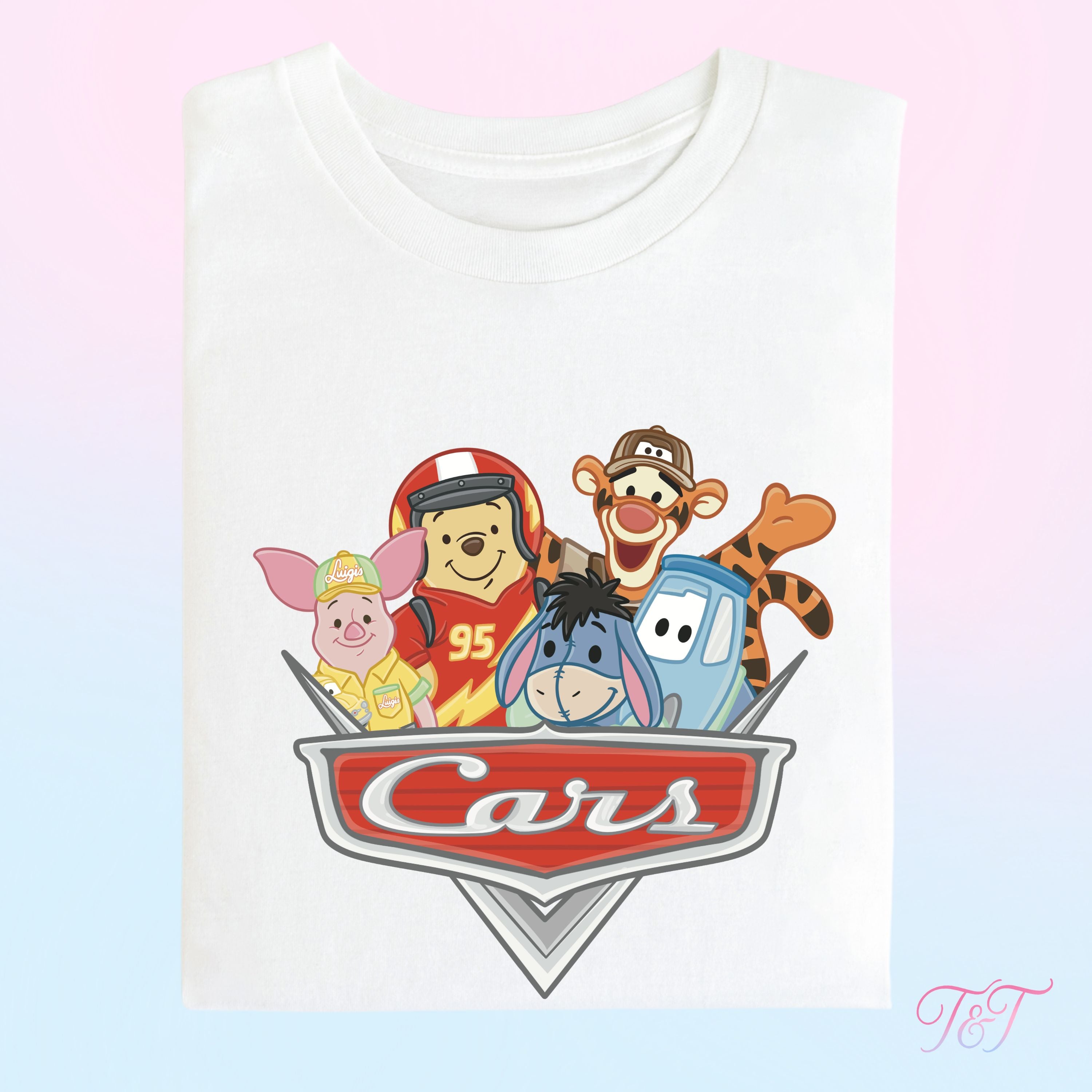 Cars x Honey Bear and Friends Logo T-Shirt