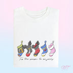 Christmas Mouse & Friends Stocking T-Shirt | Festive Park Tee