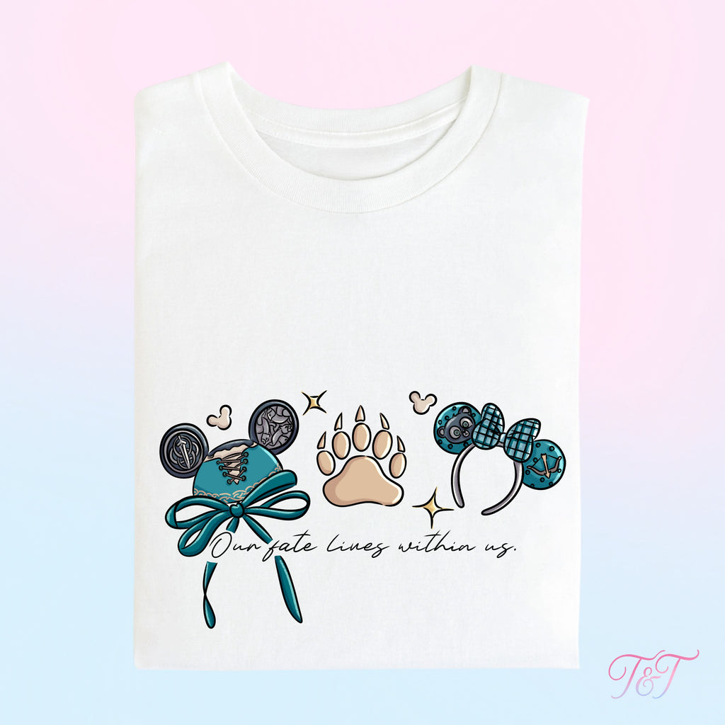 The Brave Princess 'Our Fate Lives Within Us' Quote T-Shirt