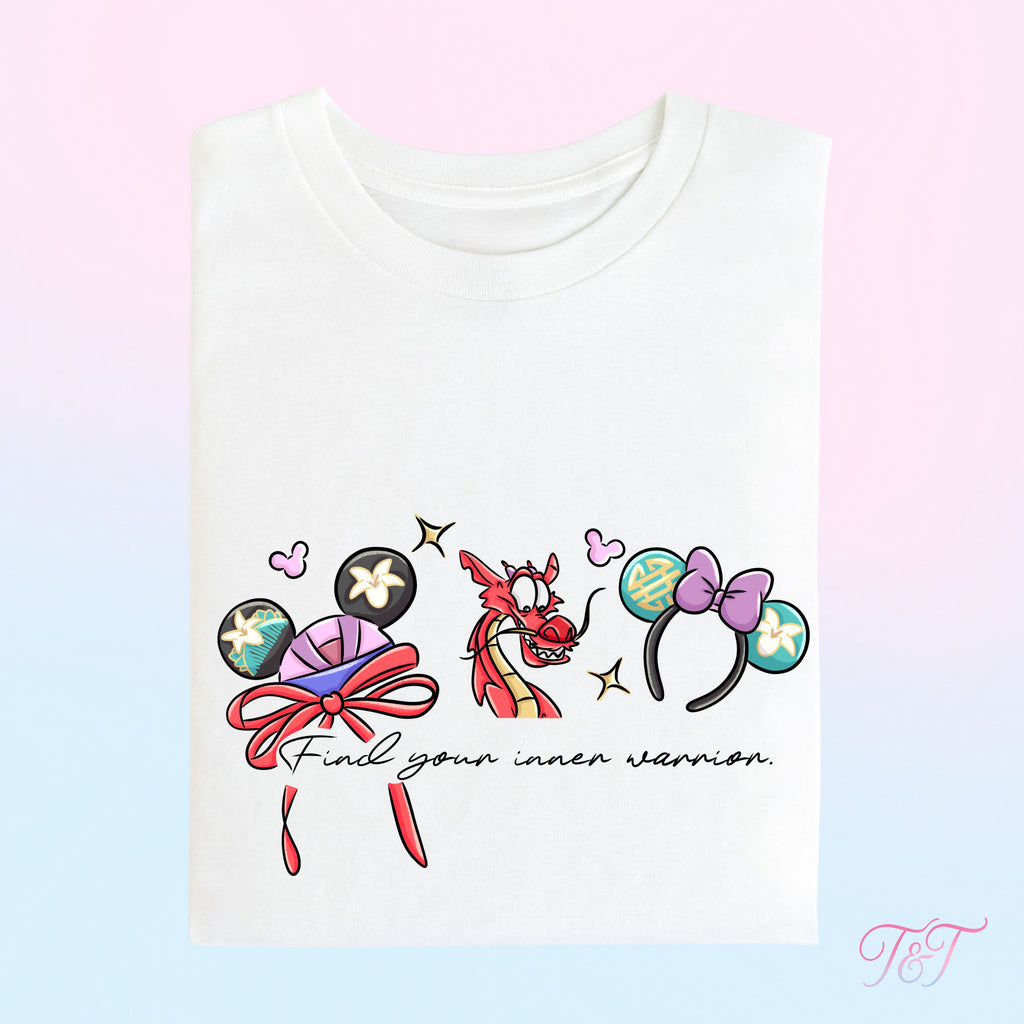 The Warrior Princess 'Find Your Inner Warrior' Quote T-Shirt