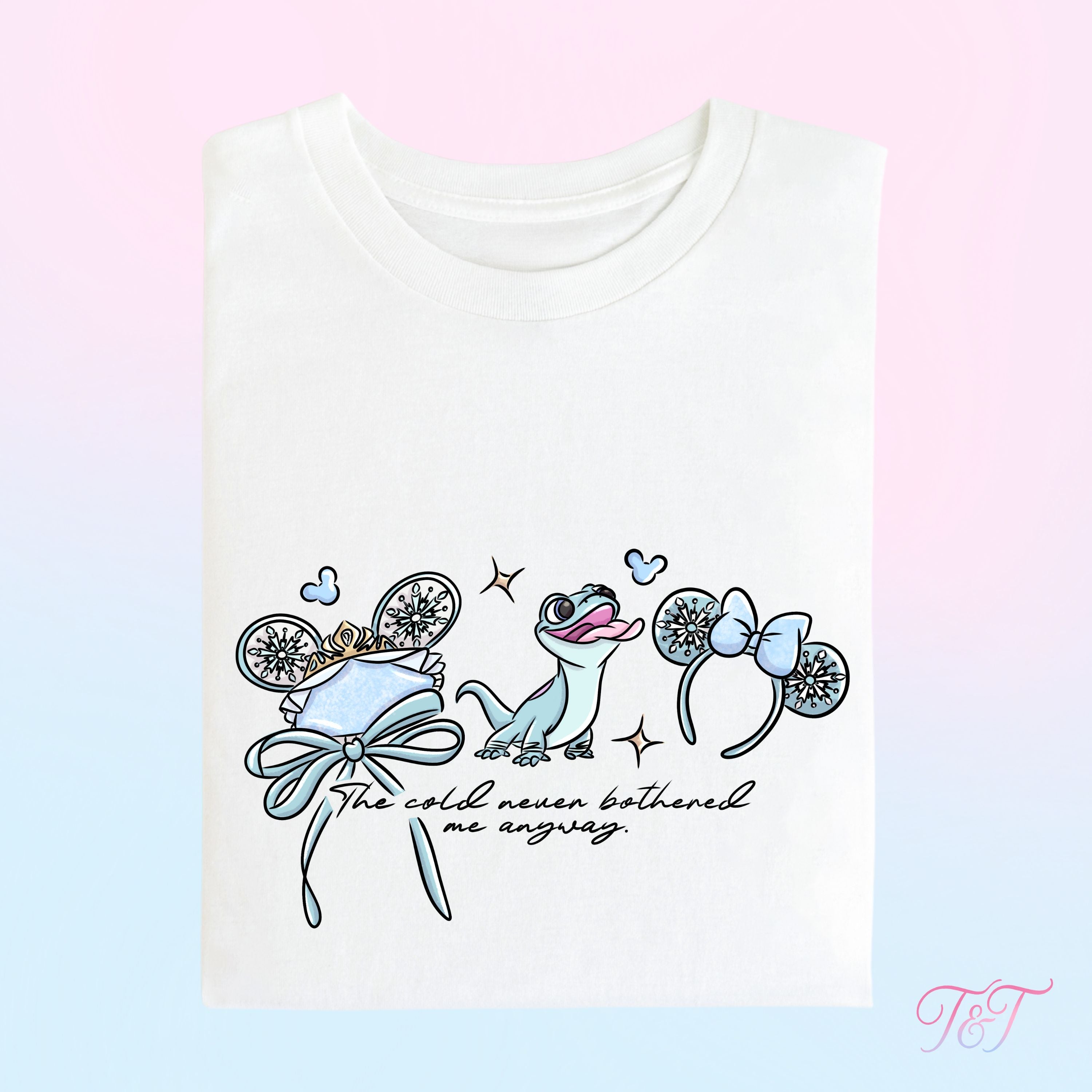 Ice Queen Ear Design T-Shirt | Winter Park Day Outfit