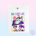 K-pop Graphic T-Shirt | Huntr X Girl Group Print