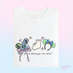 Monster Ear Design T-Shirt | Spooky Park Day Tee
