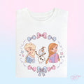 Winter Sisters Bow T-Shirt | Coquette Theme Park Outfit