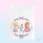 Winter Sisters Bow T-Shirt | Coquette Theme Park Outfit