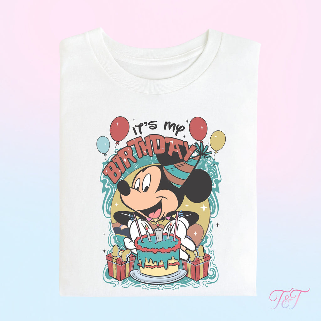 Kids Birthday Park T-Shirt | Birthday Mouse Tee