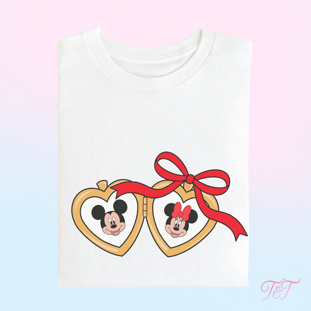 Heart Locket Graphic T-Shirt | Mouse Park Outfit