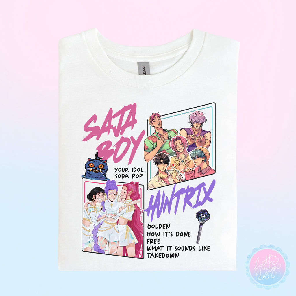 K-pop Tracklist T-Shirt | Idol Collage Tee