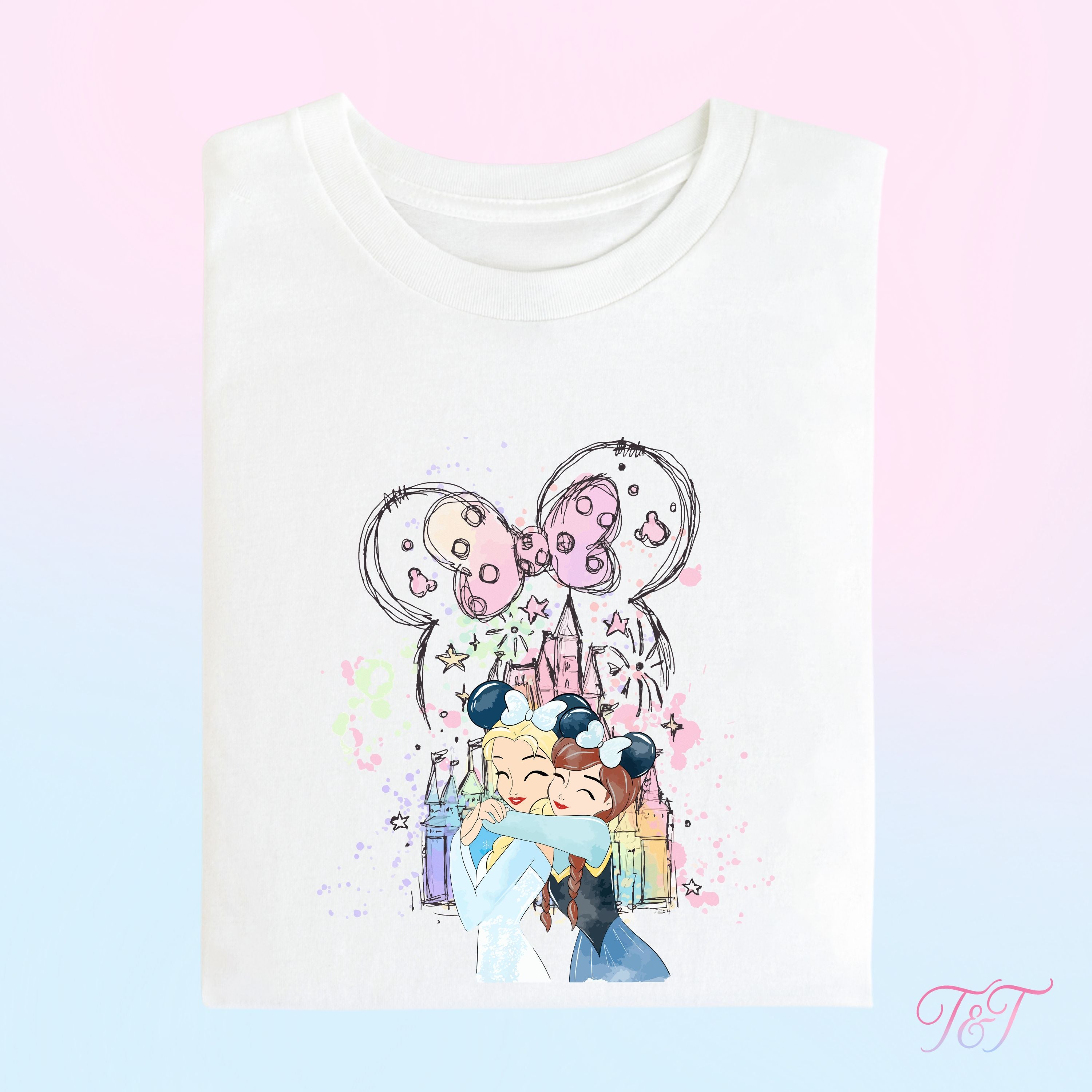 Winter Sisters Castle T-Shirt
