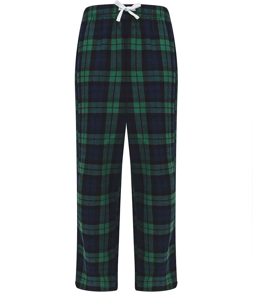 Navy & Green Tartan Pyjama Bottoms | Kids & Baby