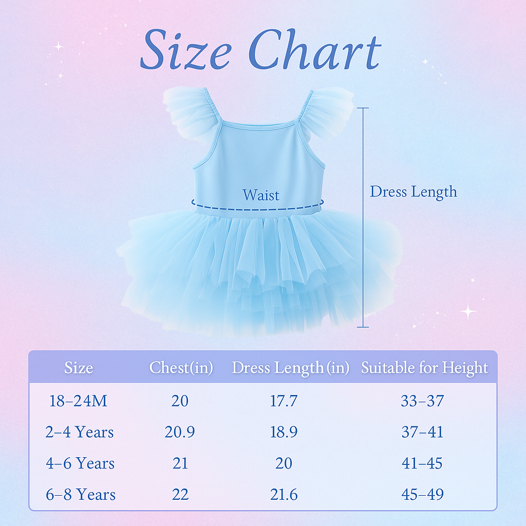 Custom Tutu Dress for Girls | Park Day Party Dress | Any Design