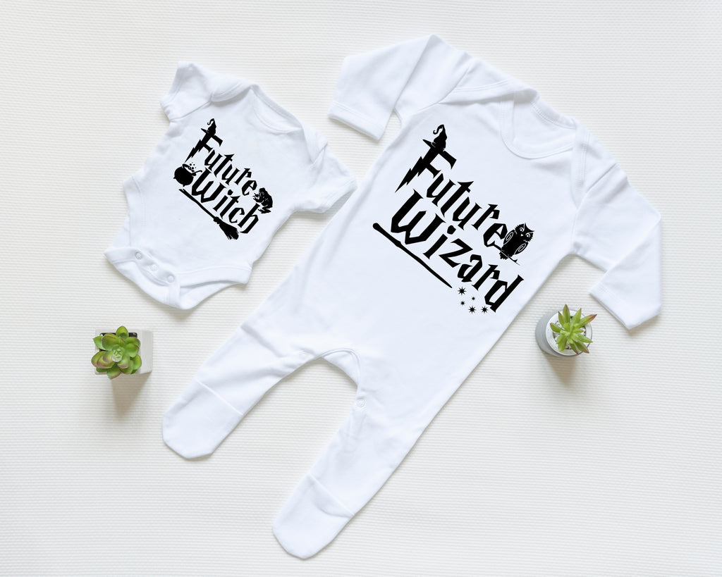 Future Witch Baby Outfit | Wizard Print