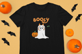Booey Ghost Kids T-Shirt | Black Halloween Tee