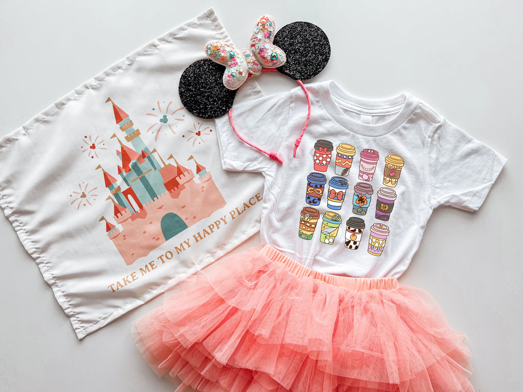 Coffee Cup T-Shirt | Character-Inspired Park Day Graphic