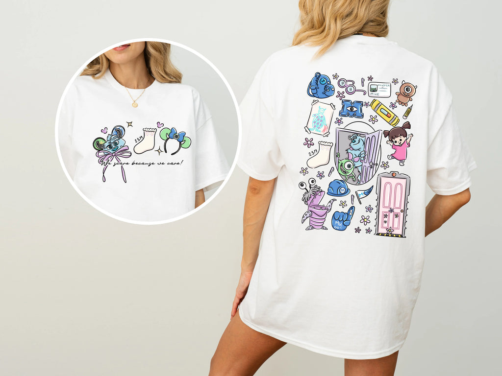 Monsters Full Design Double Sided Print T-Shirt | Park Day