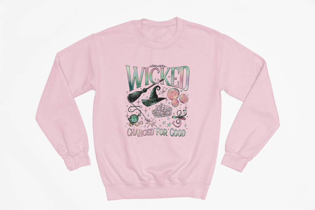 Wicked Design Sweatshirt | Pink & Green Park Day
