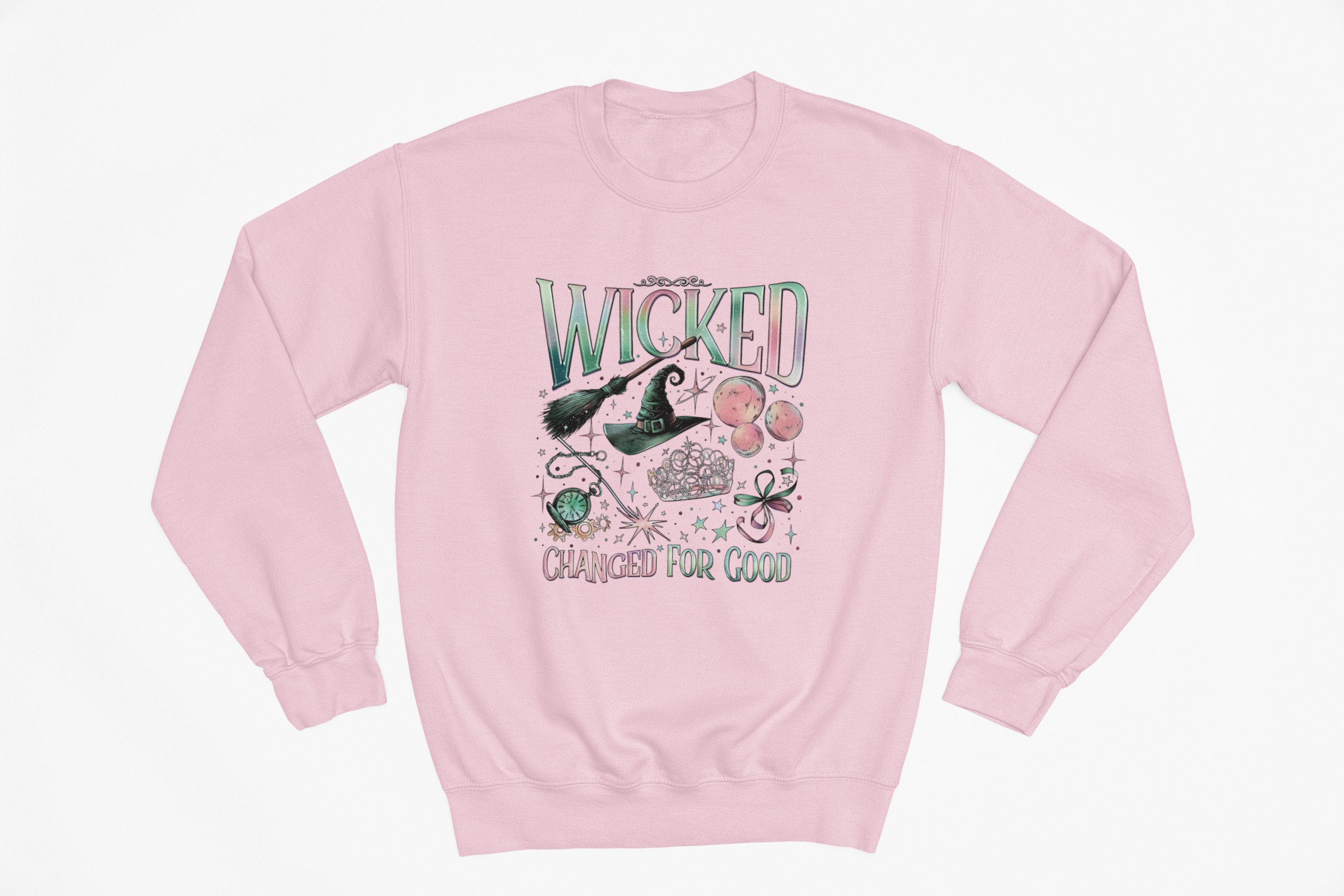 Wicked Design Sweatshirt | Pink & Green Park Day