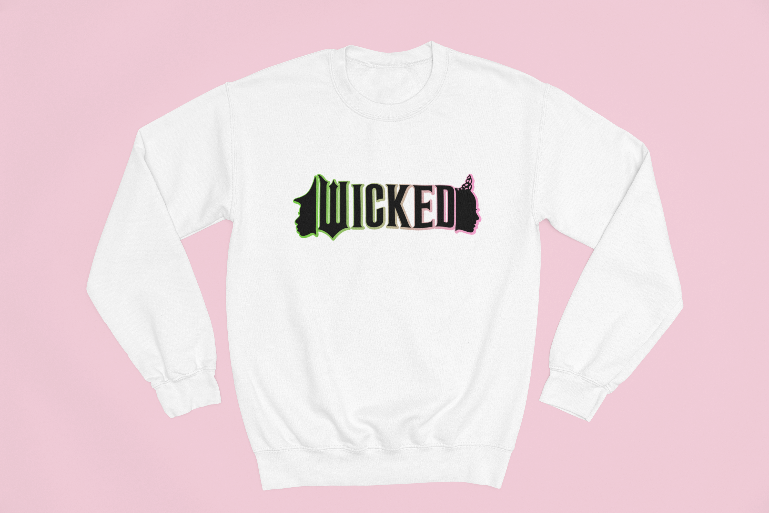 Wicked Design Sweatshirt | Pink & Green Park Day