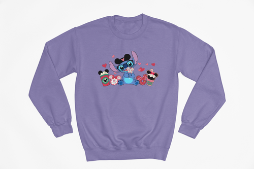 Blue Alien Snacks Sweatshirt | Park Day Jumper