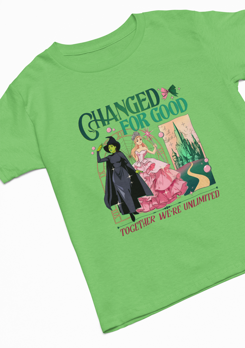 Wicked Designs T-Shirt | Pink & Green Park Day Tee