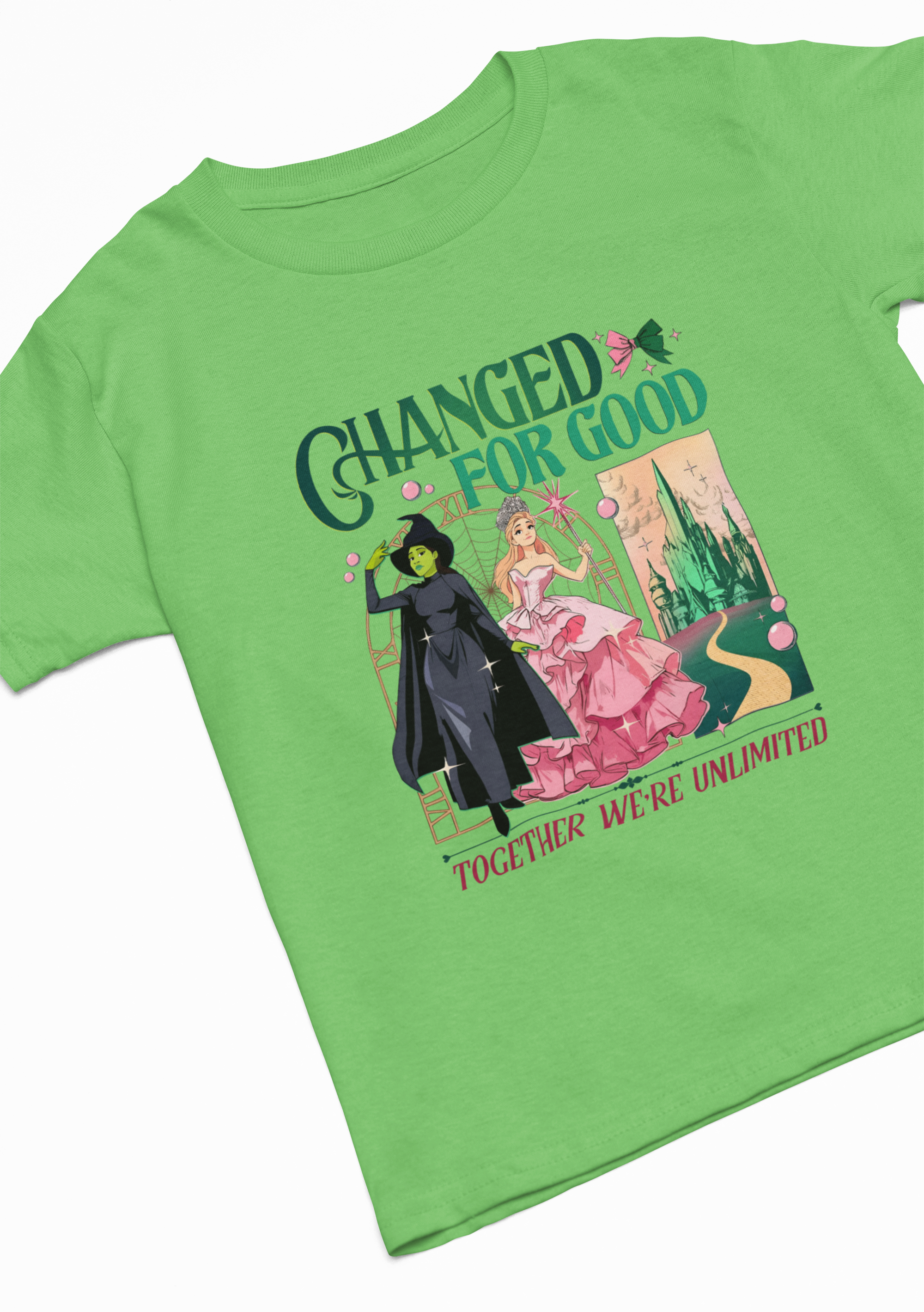 Wicked Designs T-Shirt | Pink & Green Park Day Tee