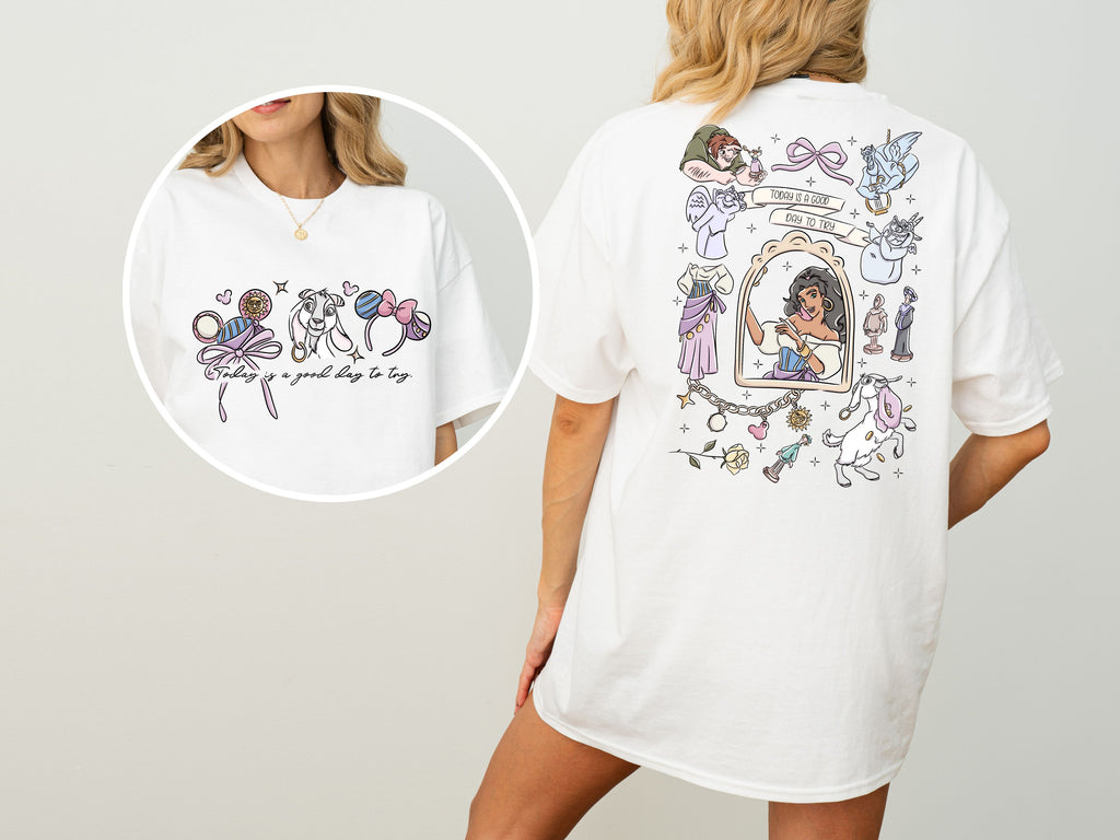 Notre Dame Double-Sided Print T-Shirt | Park Day Outfit