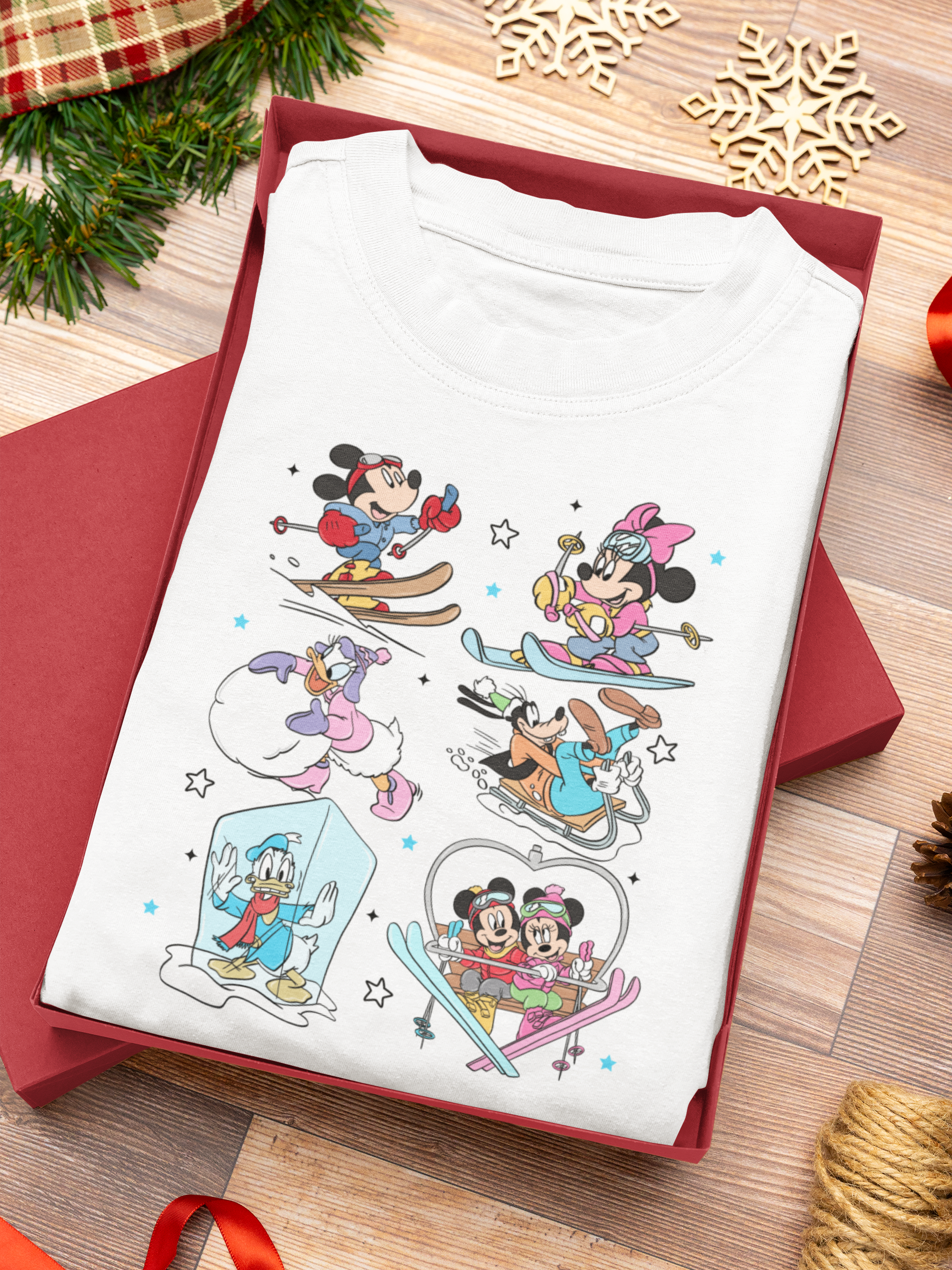 Mouse Friends Ski Trip Sweatshirt | 90s Winter Vibe