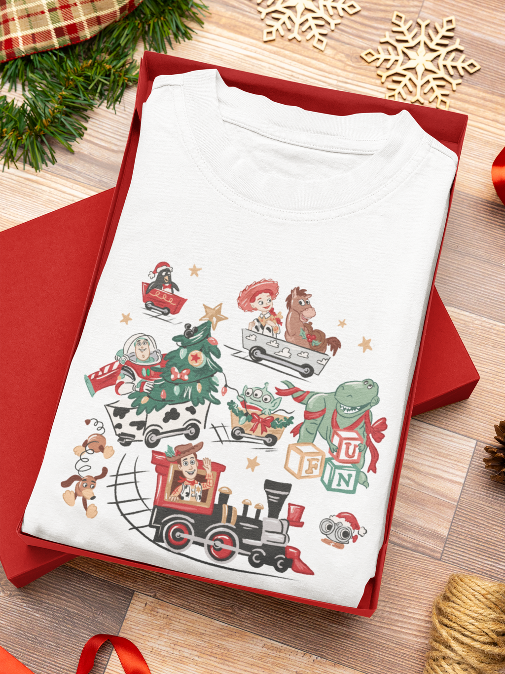Toys Christmas Train Set Sweatshirt | Park Day Outfit