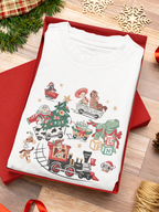 Toys Christmas Train Set Sweatshirt | Park Day Outfit