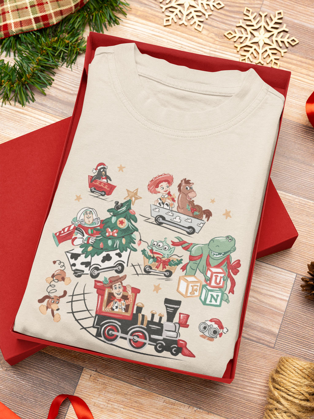 Toys Christmas Train Set Sweatshirt | Park Day Outfit
