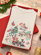 Toys Christmas Train Set Sweatshirt | Park Day Outfit