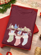Mouse Stocking Shelf Sweatshirt | Christmas Park Days