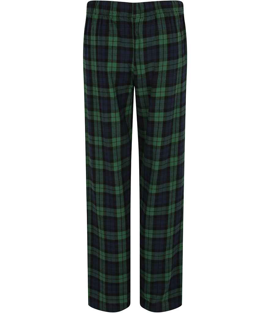 Navy & Green Tartan Pyjama Bottoms | Adults