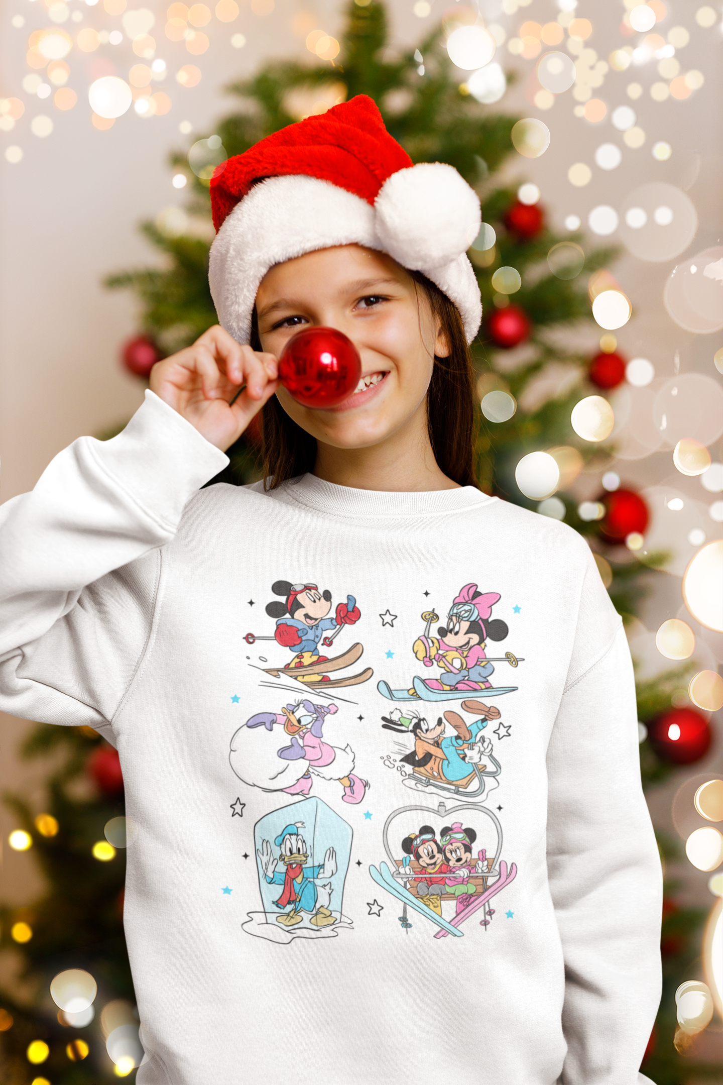 Mouse Friends Ski Trip Sweatshirt | 90s Winter Vibe