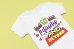 Two Infinity and Beyond Personalised Front and Back Double Sided Print Birthday T-Shirt